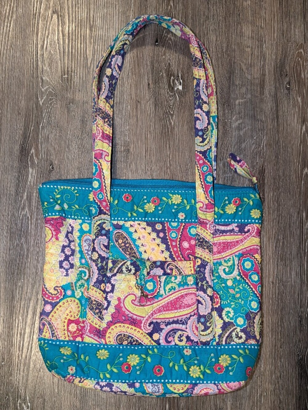 Vera Bradley Quilted Paisley Tote Bag